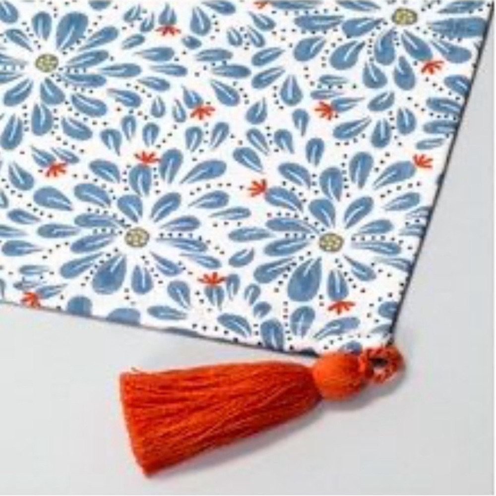 SOLD DON’T BUY IKEA FINSTILT Table Runner Tablecloth 16"x57" Tassel